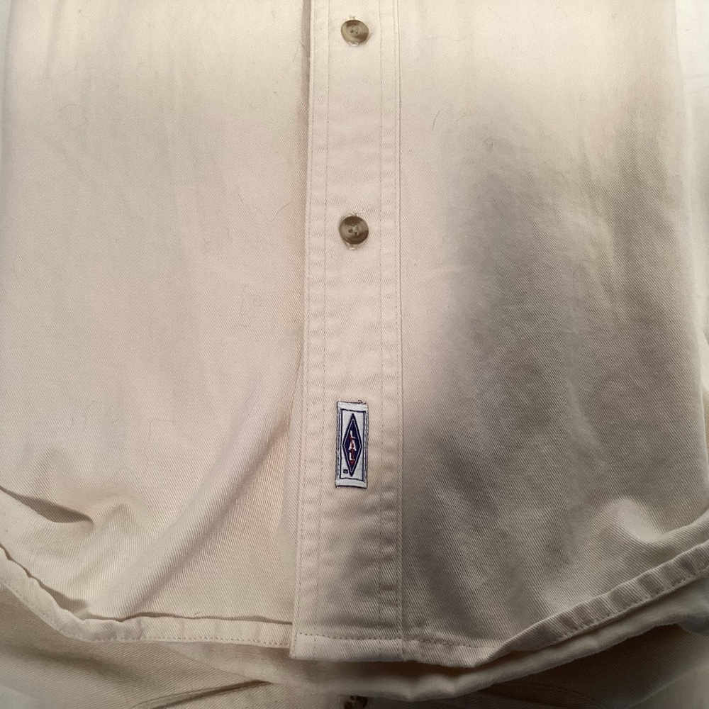 Terry Redlin Graphic Deer Scene Cream Button Down Shirt Men’s Size Large by LAL - Picture 9 of 14